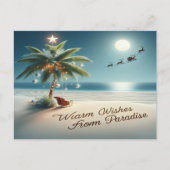 Kerstmis in juli Wensen Feestdagenkaart (Voorkant)