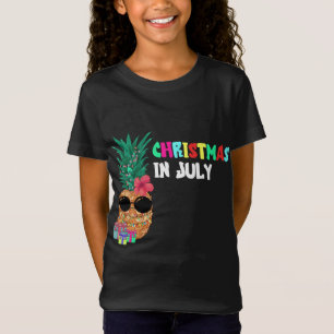 Kerstmis in Juli Xmas Tropische Ananas Fruit Be T-shirt