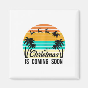 Kerstmis in juli zomer grappige kerstman ontwerp o magneet