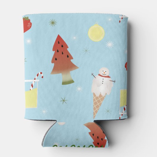 Kerstmis in juli Zomer Koelbox Blikjeskoeler (Achterkant)