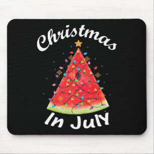 Kerstmis in juli zomer ontwerp meloen Kerstboom Muismat