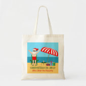 Kerstmis in Juli Zomer Sinterklaas Leuk Strand Tote Bag (Voorkant)