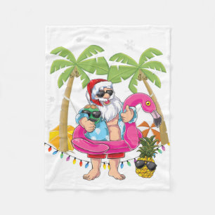 Kerstmis in juli zomer Xmas decoratie mannen vrouw Fleece Deken