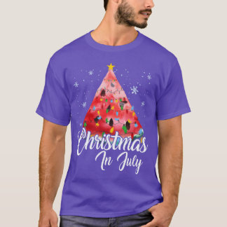 Kerstmis in juli zomerdesign meloen Kerstmis gi T-shirt