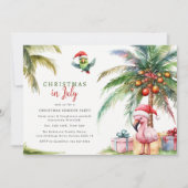 Kerstmis in juli zomerfeest kaart (Voorkant)