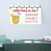 Kerstmis in juli zomerfeest spandoek (Beurs)