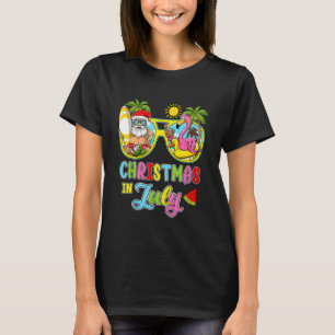 Kerstmis in juli zomervakantie in de Hawaiiaanse f T-shirt