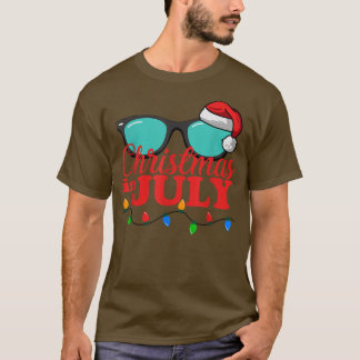 Kerstmis in juli Zonnebril Beach Summer Vacatio T-shirt