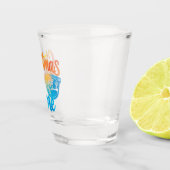 Kerstmis in juni Zonnebril Grappige Zomervakantie Shot Glas (Rechts)