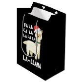 Kerstmis in La Llama Essential Medium Cadeauzakje (Voorkant Gekanteld)