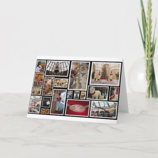 Kerstmis in Las Vegas Feestdagen Kaart (Voorkant)