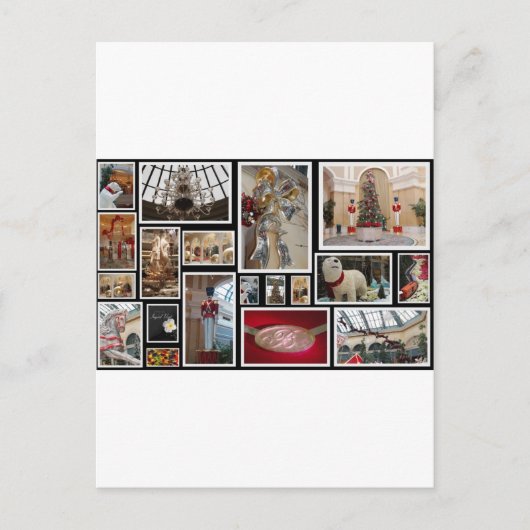 Kerstmis in Las Vegas Feestdagenkaart (Voorkant)