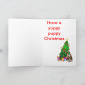 Kerstmis in Lhasa Feestdagen Kaart (Binnen)