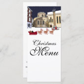 Kerstmis in Londen Menu (Voorkant / Achterkant)