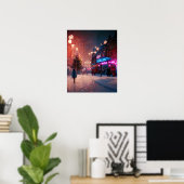 Kerstmis in Londen Poster (Thuiskantoor)