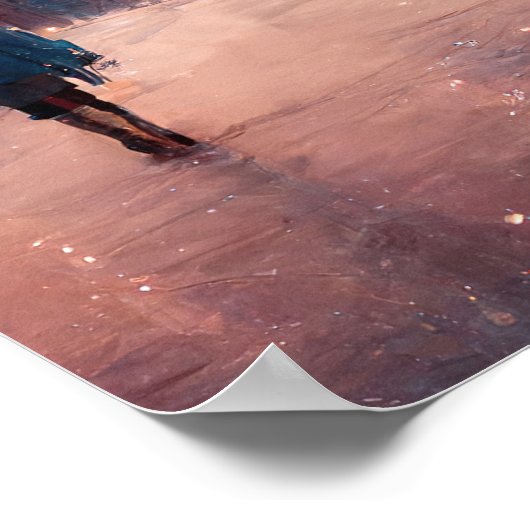 Kerstmis in Londen Poster (Hoek)