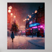 Kerstmis in Londen Poster (Voorkant)