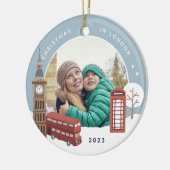 Kerstmis in London Keepomwille Photo Keramisch Ornament (Links)