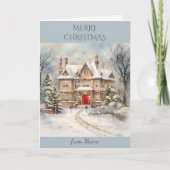 Kerstmis in Maine Feestdagen Kaart (Voorkant)
