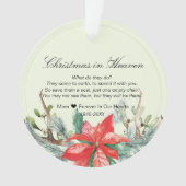 Kerstmis in Memorial Keepomwille Ornament (voorkant)