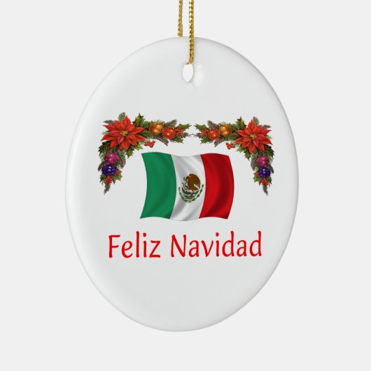 Kerstmis in Mexico Keramisch Ornament (Rechts)