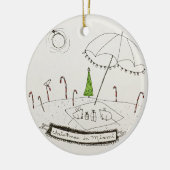 Kerstmis in Miami Keramisch Ornament (Links)