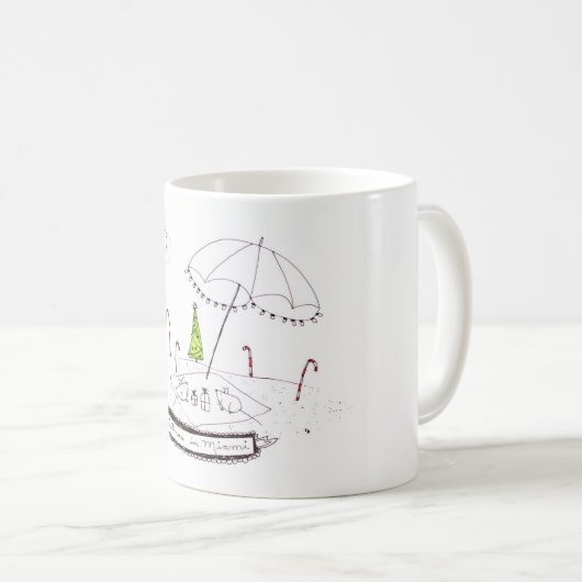 Kerstmis in Miami Koffiemok (Voorkant rechts)