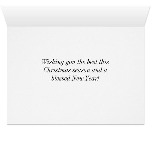 Kerstmis in Midtown Kaart (Binnen Horizontaal (Onder))