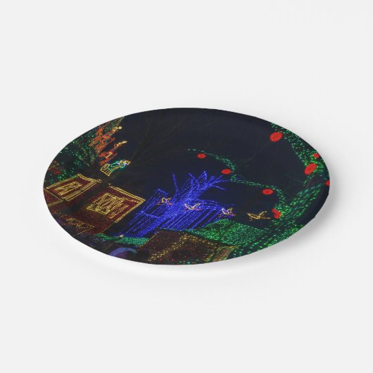 Kerstmis in Midtown Papieren Bordje (Gekanteld)