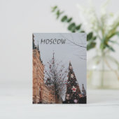 Kerstmis in Moskou Briefkaart (Staand voorkant)