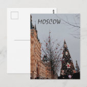 Kerstmis in Moskou Briefkaart (Voorkant / Achterkant)