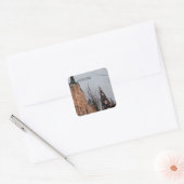 Kerstmis in Moskou Vierkante Sticker (Envelop)