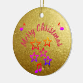 Kerstmis in muziek keramisch ornament (Links)