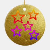 Kerstmis in muziek keramisch ornament (Achterkant)