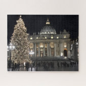 Kerstmis in nacht op het St. Peters Square Legpuzzel (Horizontaal)