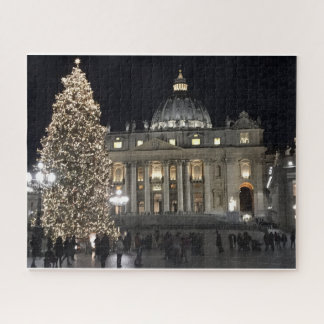 Kerstmis in nacht op het St. Peters Square Legpuzzel