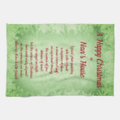 Kerstmis in Nan's House Kitchen Towels Theedoek (Horizontaal)