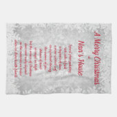 Kerstmis in Nan's House Kitchen Towels Theedoek (Horizontaal)