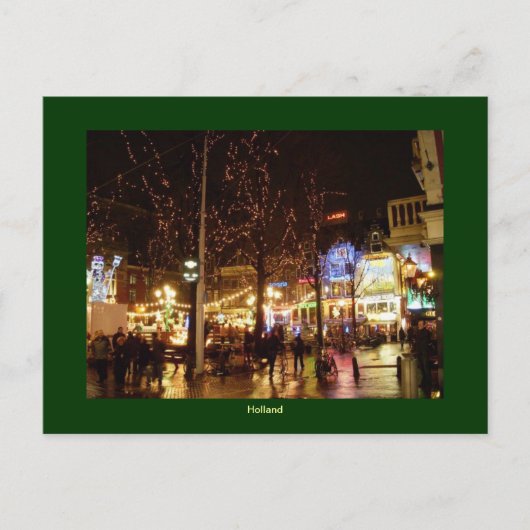 Kerstmis in Nederland Feestdagenkaart (Voorkant)