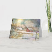 Kerstmis in New England Kaart (Voorkant)