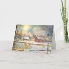 Kerstmis in New England Kaart