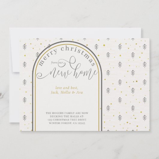 Kerstmis in New House Nordic Pine Treving Aankondiging (Voorkant)