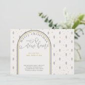 Kerstmis in New House Nordic Pine Treving Aankondiging (Staand voorkant)