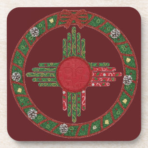Kerstmis in New Mexico Bier Onderzetter