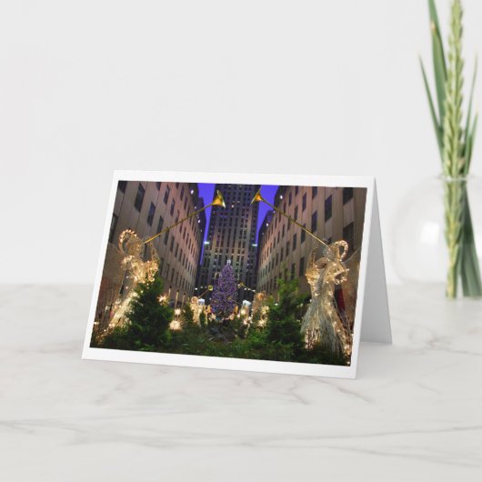Kerstmis in New York 2007 Feestdagen Kaart (Voorkant)