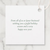 Kerstmis in New York, Architecture Skyline Gift Bedankjes Labels (Achterkant)