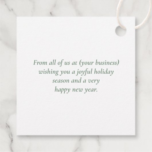 Kerstmis in New York, Architecture Skyline Gift Bedankjes Labels (Achterkant)