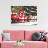 Kerstmis in New York Canvas Afdruk (Insitu (Woonkamer))