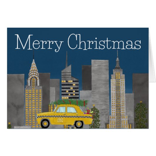 Kerstmis in New York City Aanpasbaar (Voorkant Horizontaal)