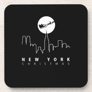 Kerstmis in New York City Bier Onderzetter